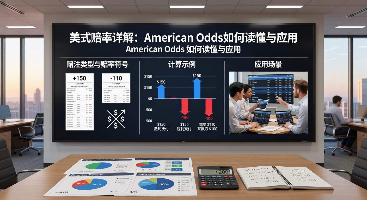 美式赔率 american odds 解析：换算规则与实战用法